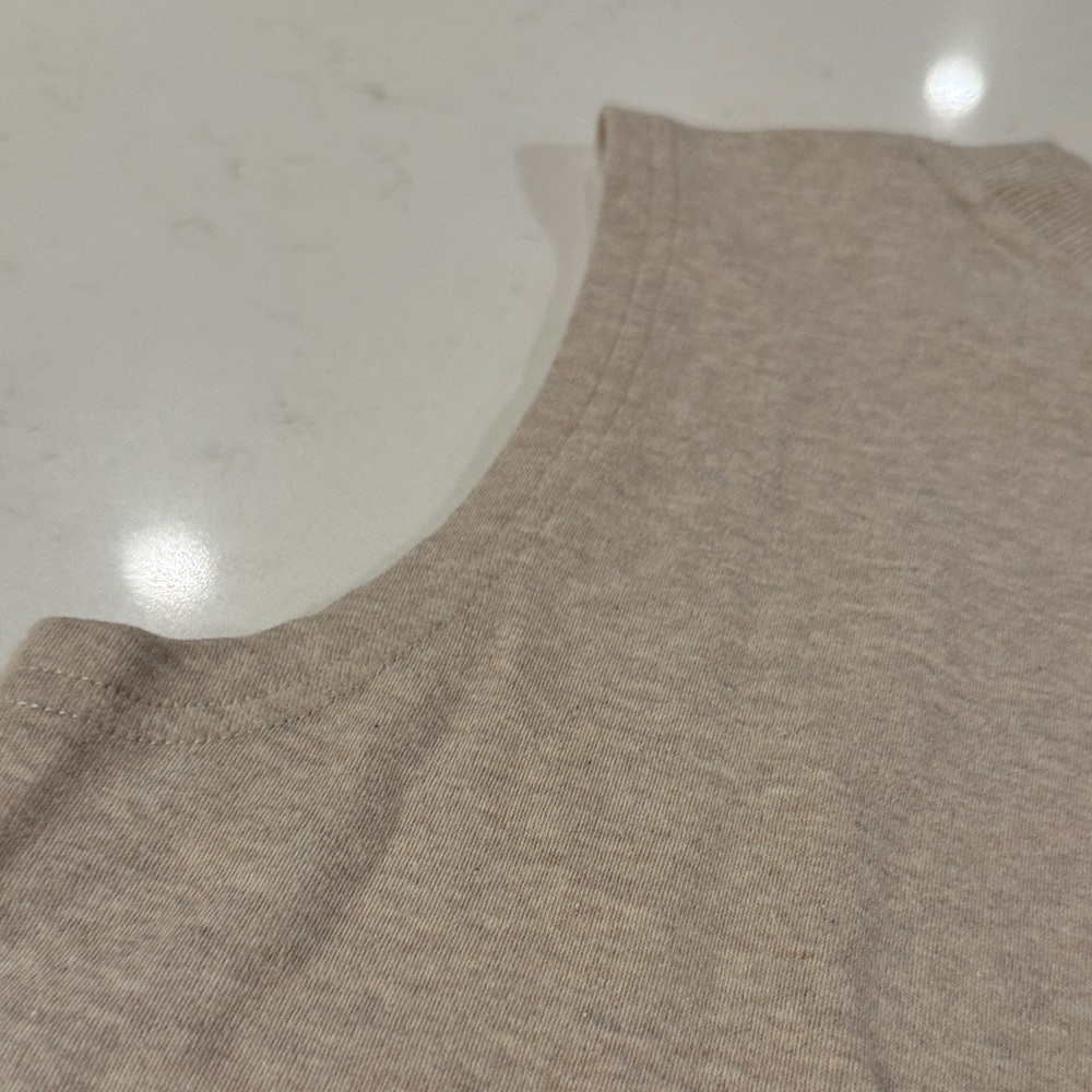 Pact Women's Soft Beige Sleeveless Tee - Picture 8 of 8